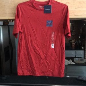 Croft & Barrow Easy Care Short Sleeve Red Pullover Shirt NWT